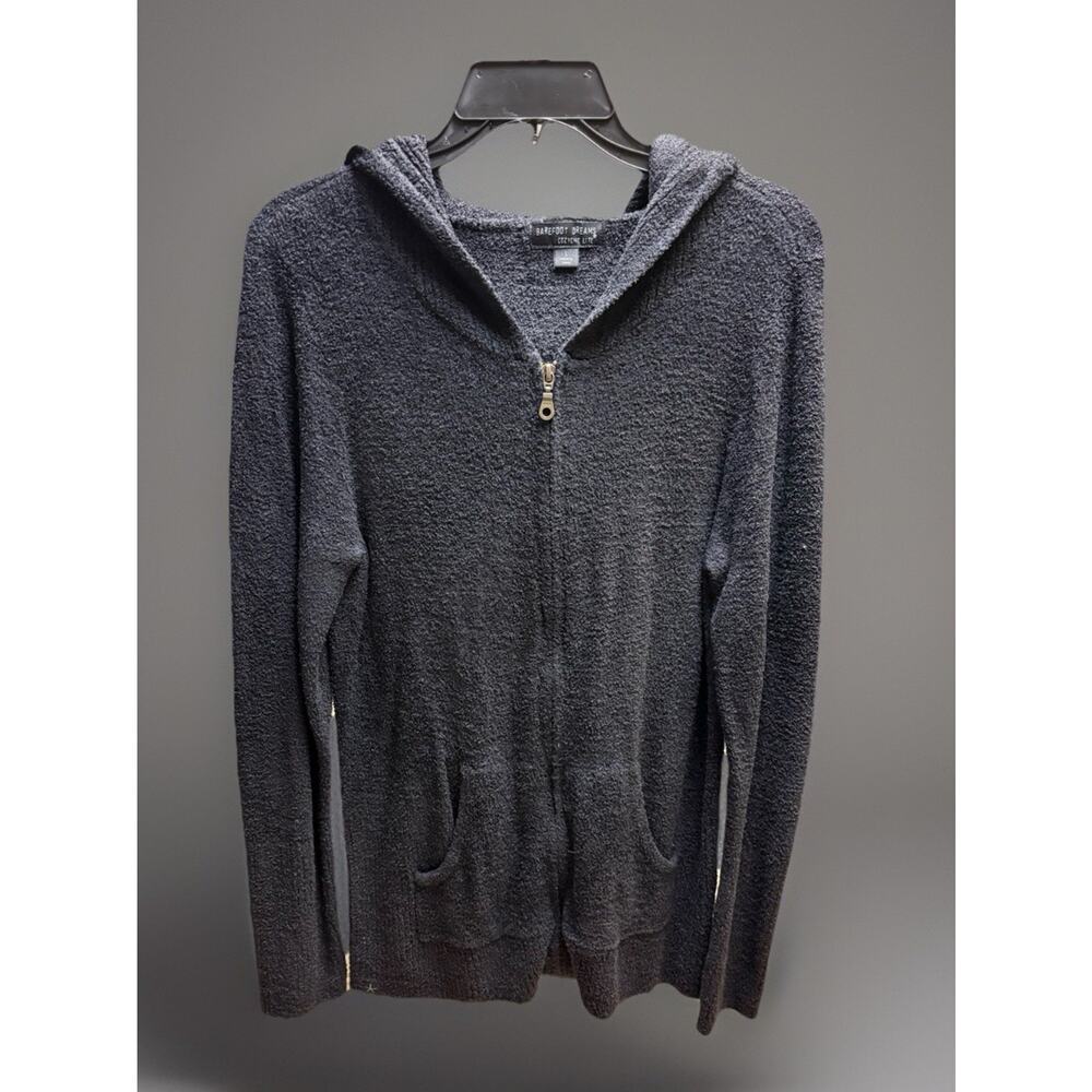 Barefoot Dreams CozyChic Lite Hoodie in Carbon L